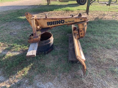 old skid steer servis rhino blade with wheel|servis blades for sale.